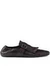 Prada Shuffle Fringed Monk Strap Shoes