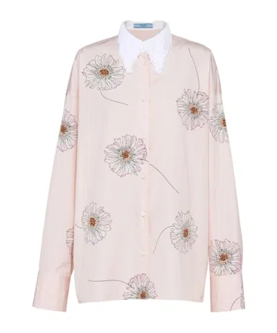 PRADA PRINTED POPLIN SHIRT