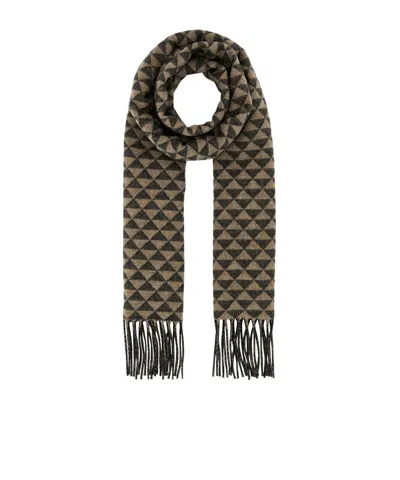 PRADA PRADA FRINGE-DETAILED SCARF