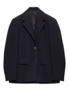 Prada Front-button Blazer In Blue