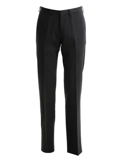 Prada Front-crease Trousers In Black