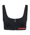 Prada Front Zipper Opening And Closing Vest In Black