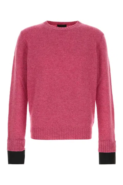 Prada Fuchsia Wool Sweater In Pink