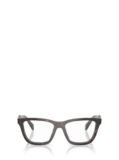 Prada Full Frame Plain Mirror In Brown