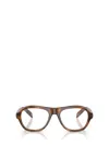 Prada Full Frame Plain Mirror In Brown