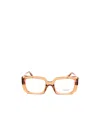 Prada Full Frame Plain Mirror In Brown