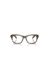 Prada Full Frame Plain Mirror In Brown
