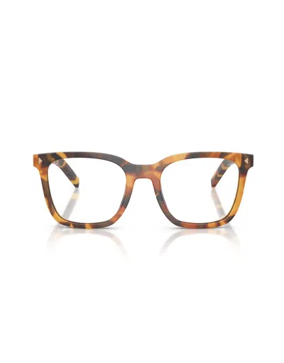 Prada Full Frame Plain Mirror In Brown