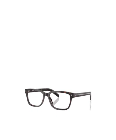 Prada Full Frame Plain Mirror In Gray