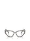 Prada Full Frame Plain Mirror In Gray