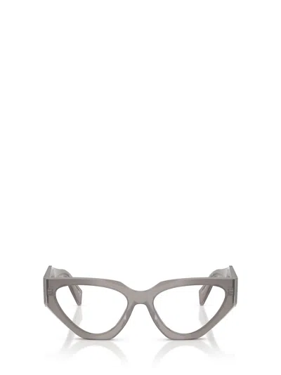 Prada Full Frame Plain Mirror In Gray