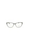 Prada Full Frame Plain Mirror In Gray