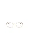 Prada Full Frame Plain Mirror In Nude
