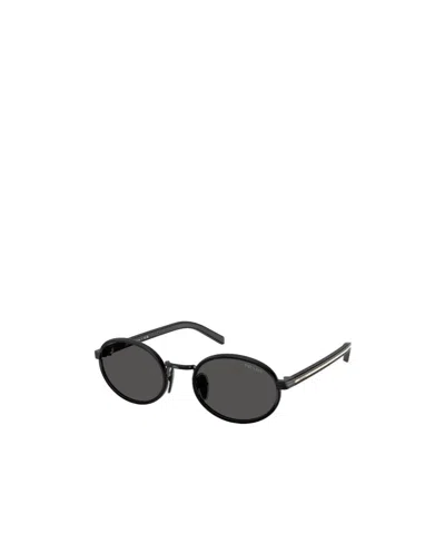 PRADA LOGO-ENGRAVED SUNGLASSES