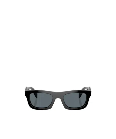 Prada Rectangular-frame Sunglasses In Black