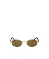 Prada Sunglasses With The Iconic Metal Plaque In Brown