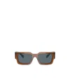 Prada 0pr B17s Rectangular Acetate Sunglasses In Brown