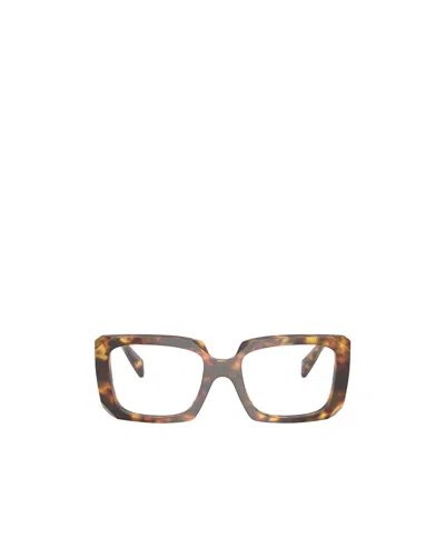 Prada Full Frame Sunglasses In Brown