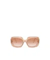 Prada Rectangle Sunglasses In Brown