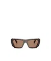 Prada Full Frame Sunglasses In Brown