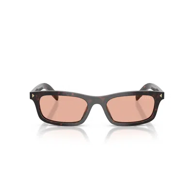Prada Full Frame Sunglasses In Brown