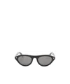 Prada Round Acetate Sunglasses In Gray