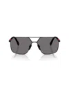 Prada Linea Rossa Ps A50s 1bo02g Nero Polarized Sunglasses In Gray