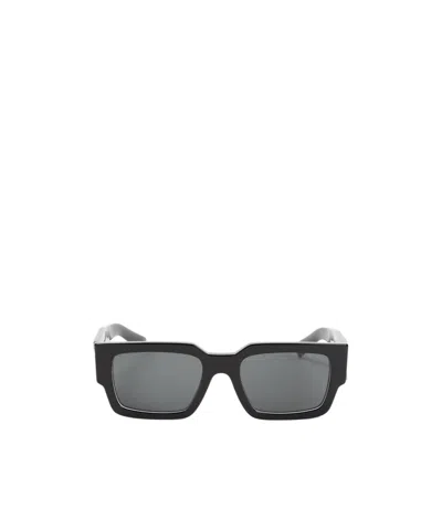 Prada Full Frame Sunglasses In Gray