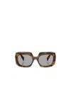 Prada Full Frame Sunglasses In Brown