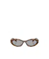 Prada Full Frame Sunglasses In Brown