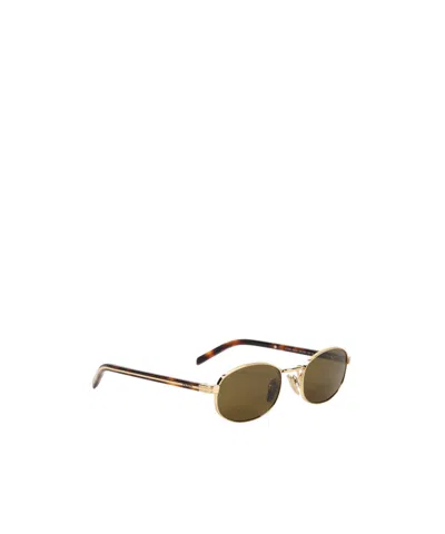 Prada Full Frame Sunglasses In Green