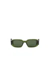 Prada Runway 49mm Rectangular Sunglasses In Green