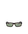 Prada Full Frame Sunglasses In Green