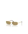 Prada 0pr A60s Rectangular Frame Sunglasses In Green
