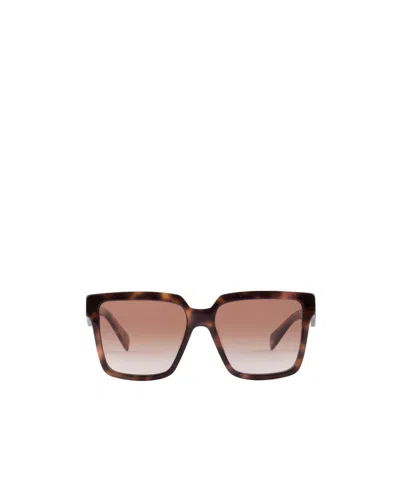 Prada Pr 24zs 07r0a6 56mm Womens Square Sunglasses In Brown Gradient
