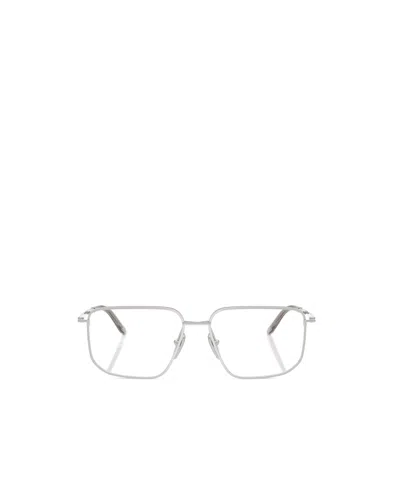 Prada Full-rimmed Plano Lenses In Silver