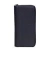 Prada Full Zipper Wallet In Black