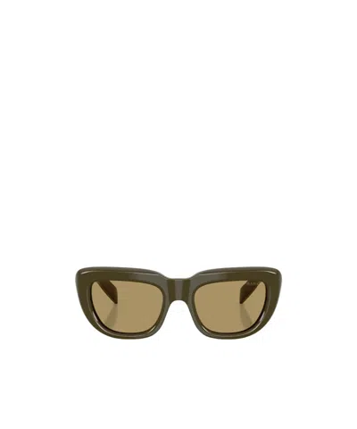 Prada Full-rim Sunglasses In Green