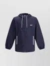 Prada Functional Re-nylon Hooded Jacket In Blue