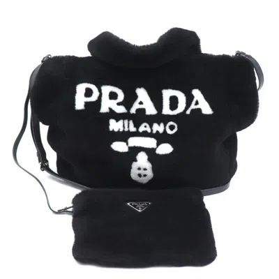 Pre-owned Prada Fur Pouch Tote Bag () In Multi
