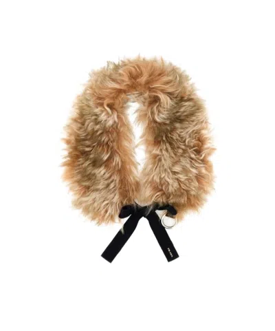 PRADA PRADA FUR SCARF