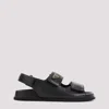 Prada Touch-strap Leather Sandals In Nero