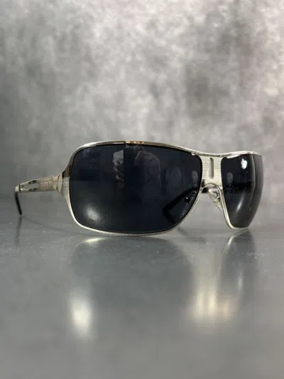 Pre-owned Prada F/w 2006  Sunglasses Vintage Spr 54h Chrome Wrap In Silver