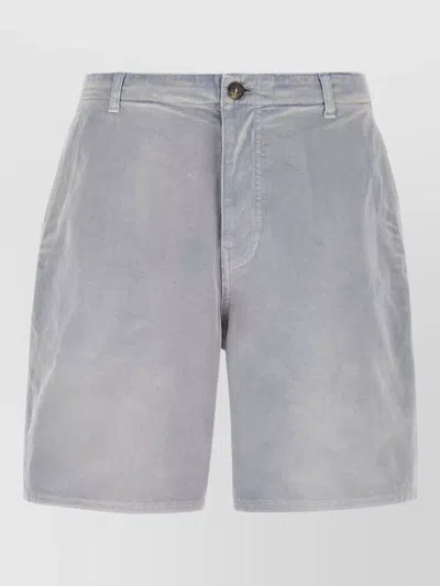 PRADA GABARDINE BERMUDA SHORTS BELT LOOPS POCKETS
