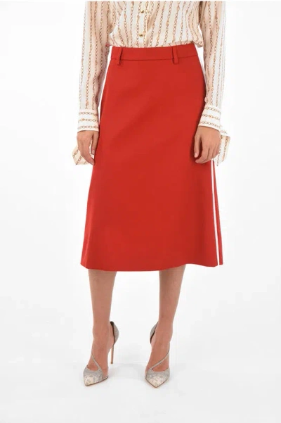 Prada Gabardine Longuette With Side Piping