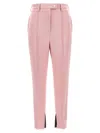 Prada Tailored High Waist Trousers With Ankle Slits