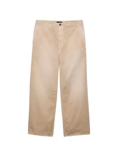 Prada Gabardine Pants In Brown