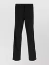 Prada Pantalone In Gabardine Nero Uomo In Black