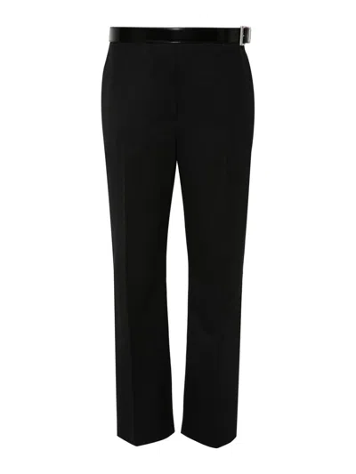 Prada Gabardine Trousers In Black