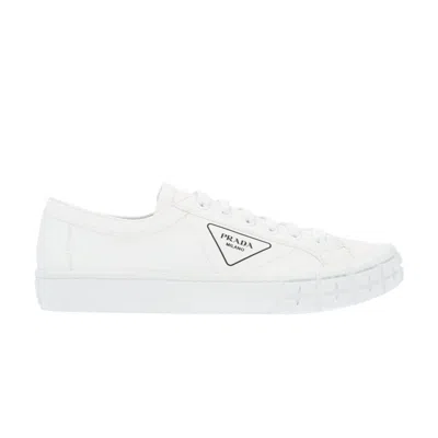 Pre-owned Prada Gabardine Wheel Low 'white'